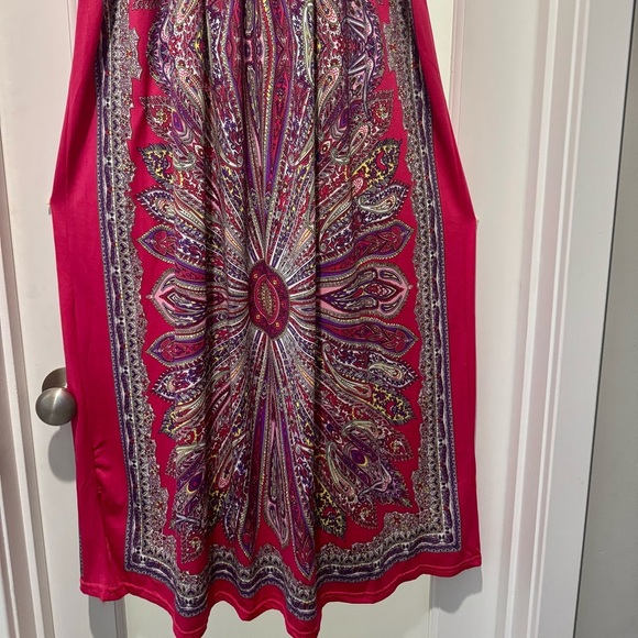 Boho India Boutique Tie Dye Print Maxi Dress One Size - Picture 7 of 12